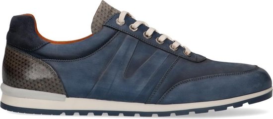 Van Lier Heren Sneakers - Blauw - Maat 44 | bol.com