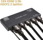 SBVR CHF3 - HDMI Splitter 1 ingang en 4 uitgangen - 4K@60Hz - Ultra HD - Dolby Surround - 4 HDMI 2.0 Uitgangspoorten