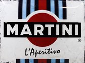 Martini - Metalen Wandplaat