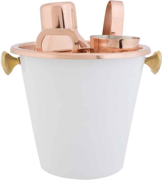 Cosy&Trendy - White&Copper bar cocktailset - 6-delig