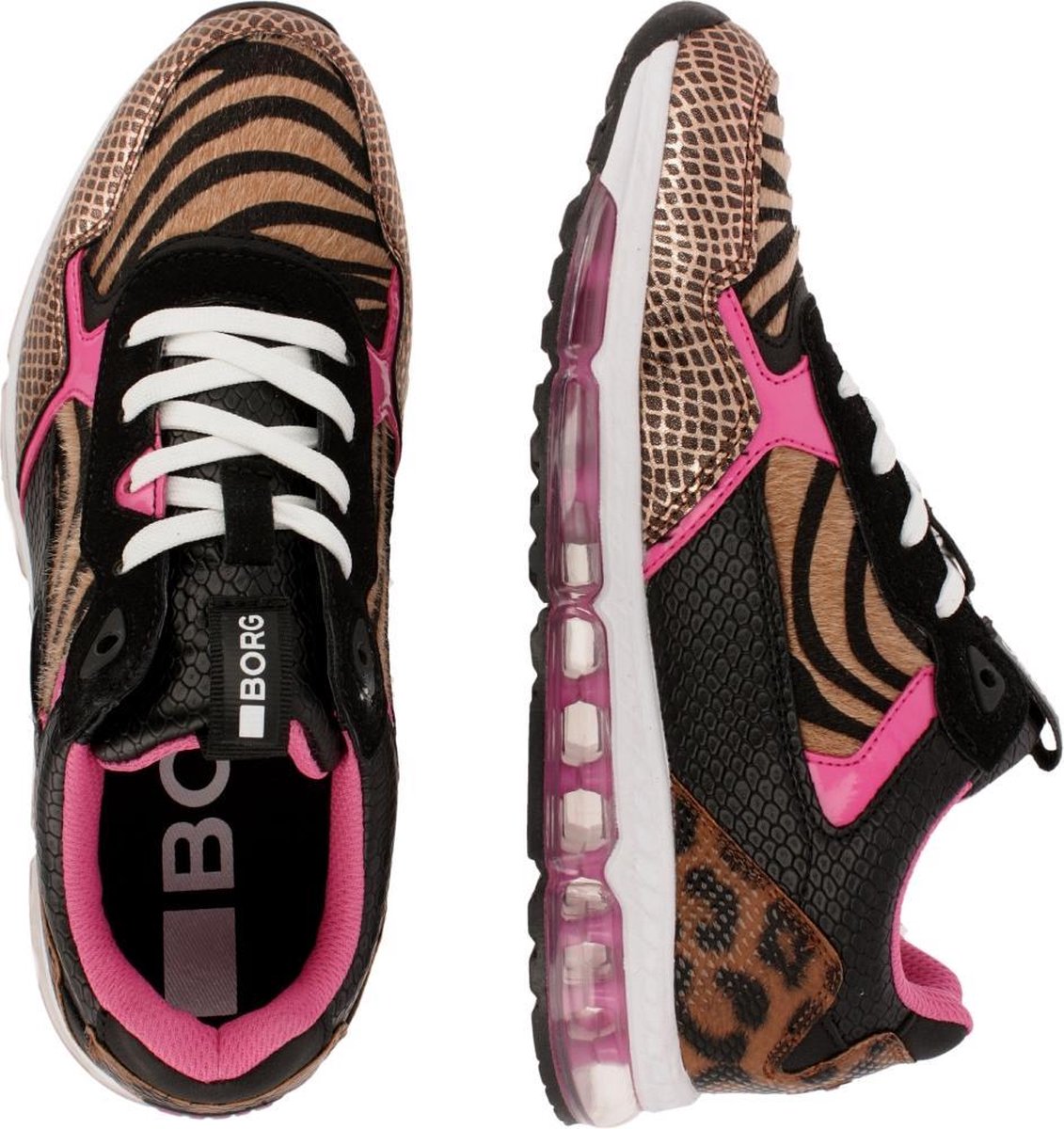 Bjorn Borg X500 Pon Leo K sneakers bruin - Maat 36 | bol.com