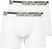 Roberto Cavalli boxer - onderbroek - heren - 2 pack - wit met goud - S
