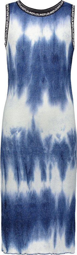 Like FLO Meisjes tie-dye jurk - donker blauw - Maat 110 | bol.com