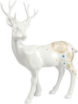 Goebel - Kerst | Decoratief beeld / figuur Mandala hert staand | Porselein - 27cm - met echt goud