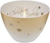 Goebel® - Kerst | Windlicht "Christmas Feeling - Sterren" | Porselein, 8cm