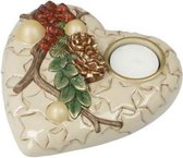 Goebel® - Kerst | Windlicht / Theelicht "Adventslicht" | Porselein, 15cm, waxinelicht houder