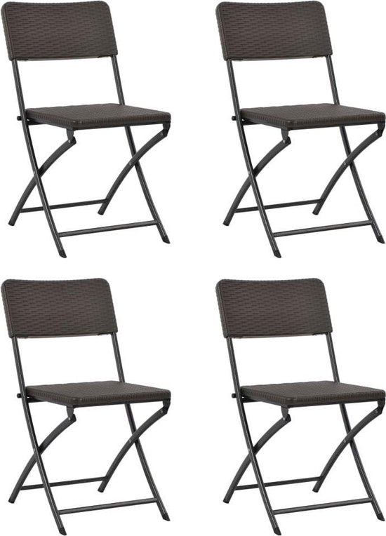 4 x Tuinstoel (Incl LW Fleece deken) / Tuin stoelen / Buiten stoelen / Balkon  stoelen... | bol.com