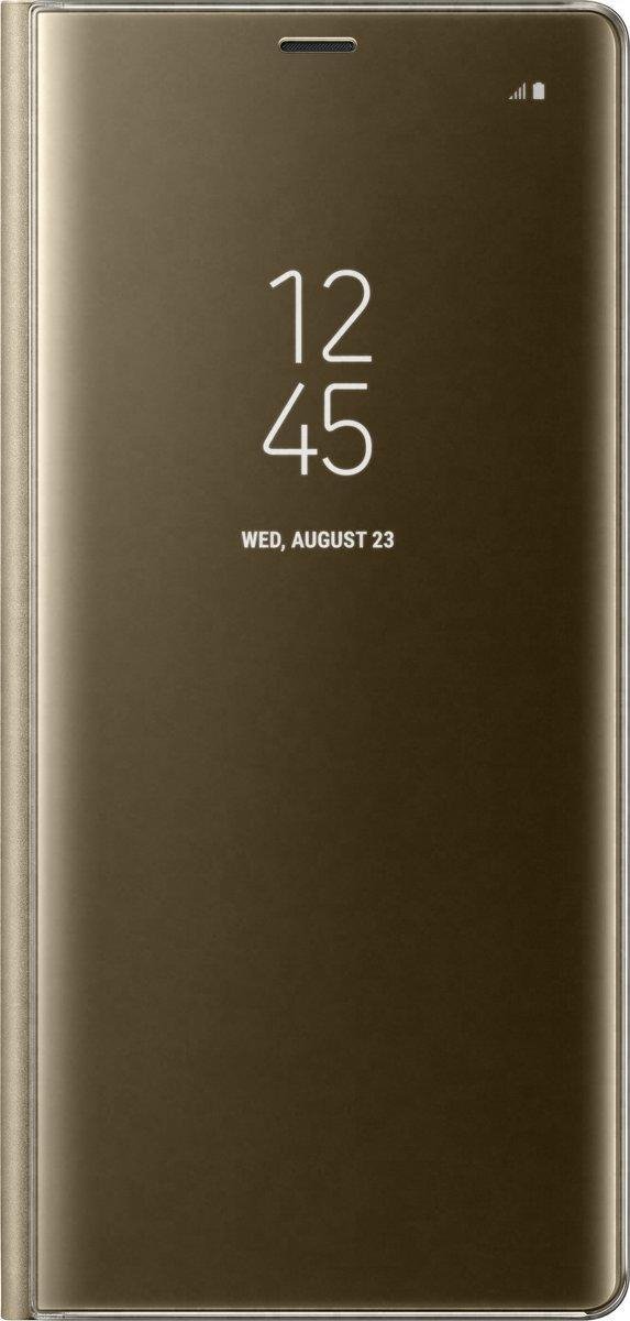 Basichoesjes Flip Stand Cover geschikt voor Samsung Galaxy Note 10 Goud