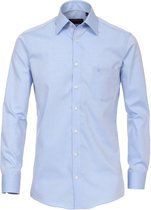 CASA MODA comfort fit overhemd - lichtblauw - Strijkvrij - Boordmaat: 40