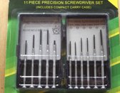 11 stuks Set horlogemaker tool precisie engineering schroevendraaier mini kruis slot