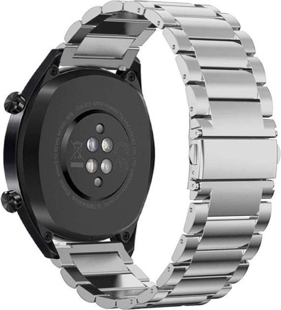 bol.com RVS Schakel Bandje - Huawei Watch GT2 - Zilver