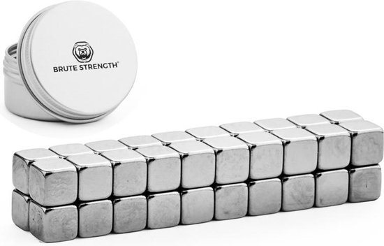 Brute Strength Super sterke magneten - Vierkant - 5 x x mm - 20 stuks | bol.com
