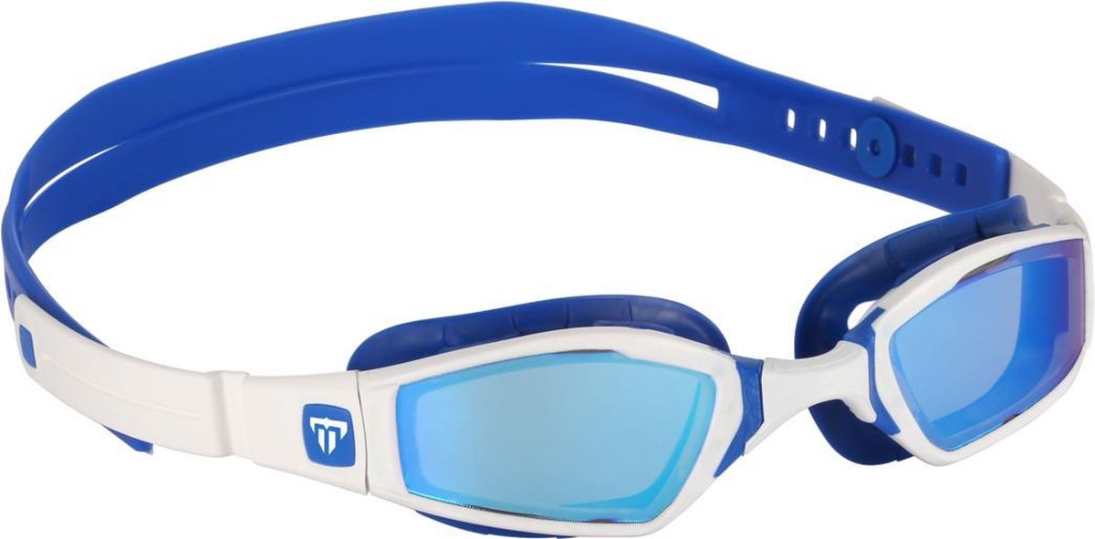 Phelps Ninja - Zwembril - Volwassenen - Blue Titanium Mirrored Lens - Wit/Blauw