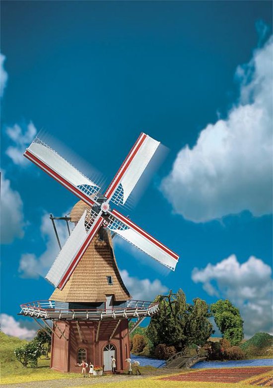 Moulin à vent Faller avec décoration de bâtiment de modèle de moteur