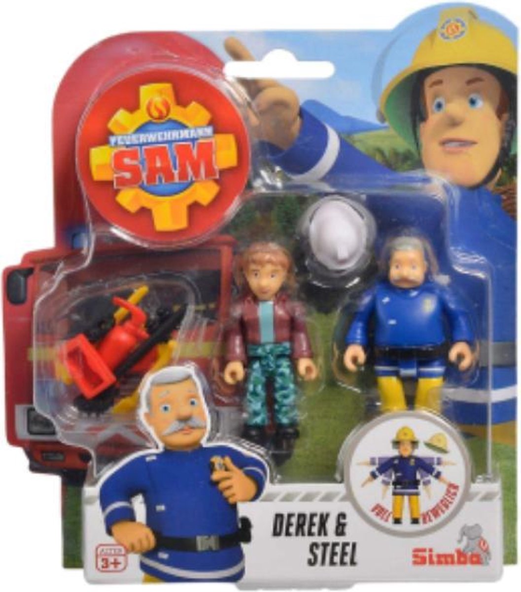 Brandweerman Sam speelfiguren - Derek & Steele | bol.com
