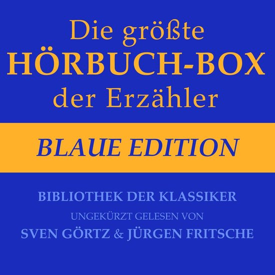 Die größte Hörbuch-Box der Erzähler: Blaue Edition - cover