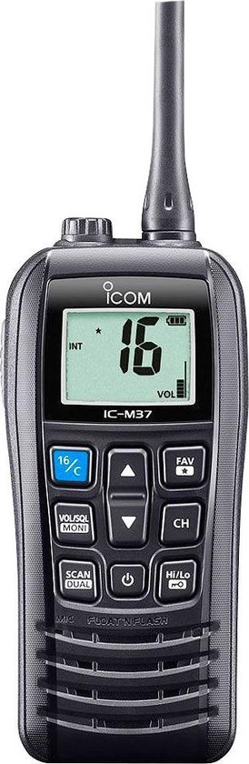 Foto: Icom ic m37e handmarifoon incl nederlandse handleiding