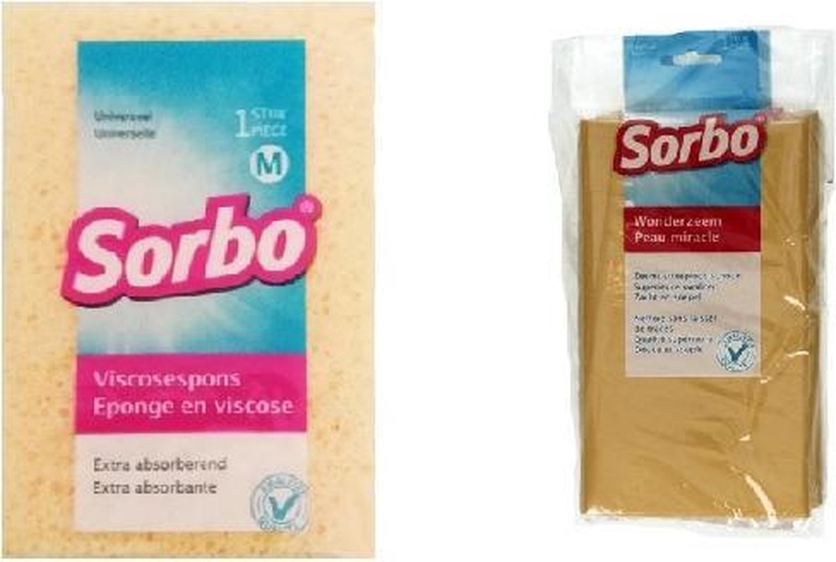Sorbo + viscosespons M Sorbo streeploos schone ramen | zeem | | bol.com