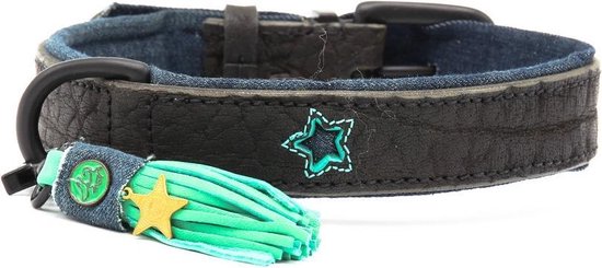 ALOKÉ Lederen Hondenriem / Hondenlijn - Echt Leder - Bruin - Croco