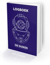 Logboek 150 Duiken - Hardcover - Blauw