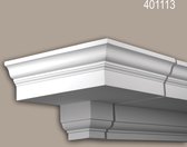 Buitenhoek Profhome 401113 Exterieur lijstwerk Hoeken voor Wandlijsten Gevelelement neo-classicisme stijl wit