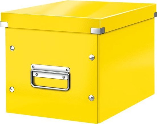 Leitz WOW Click & Store Cube Middelgrote Kartonnen Opbergdoos met Deksel  voor Ikea... | bol.com