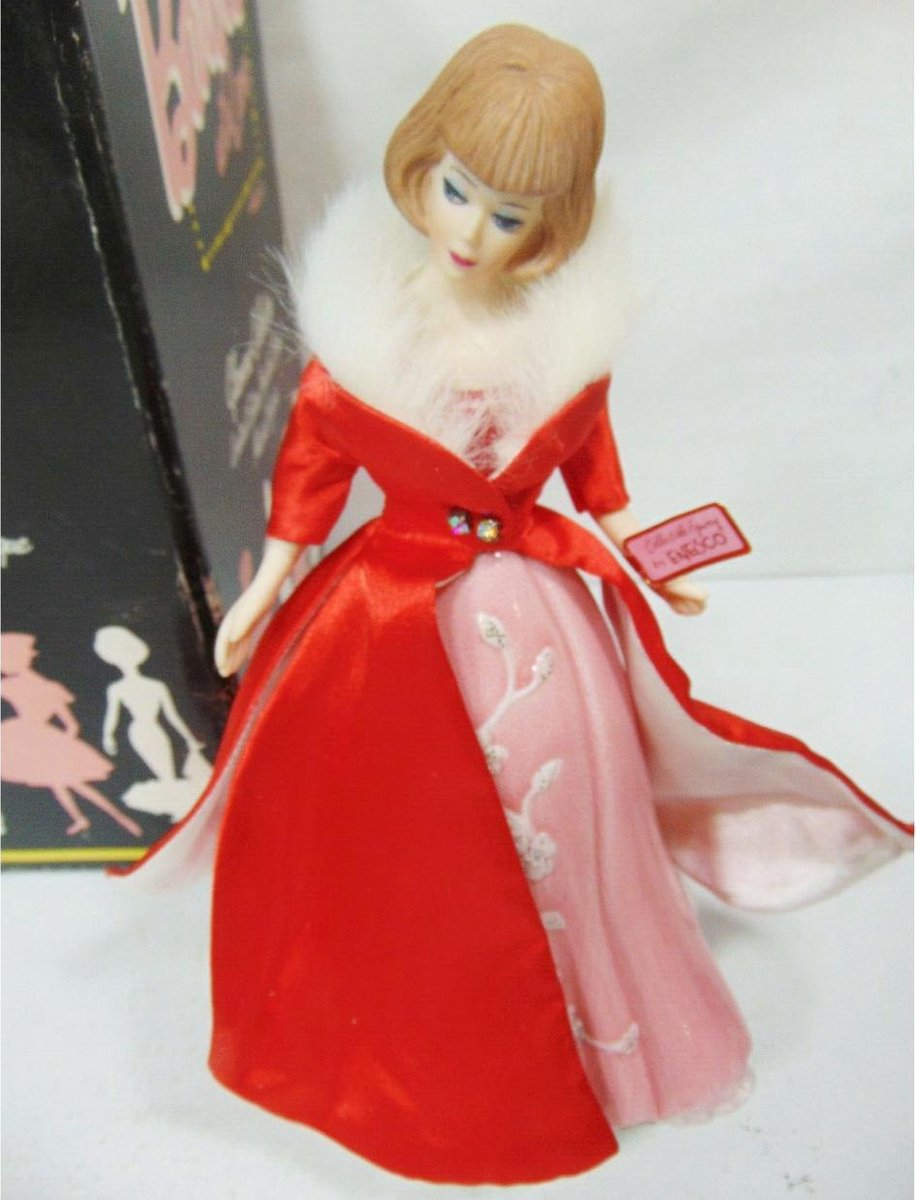 Barbie Porseleinen Beeldje En Muziekdoosje Magnificience 1965 27 cm