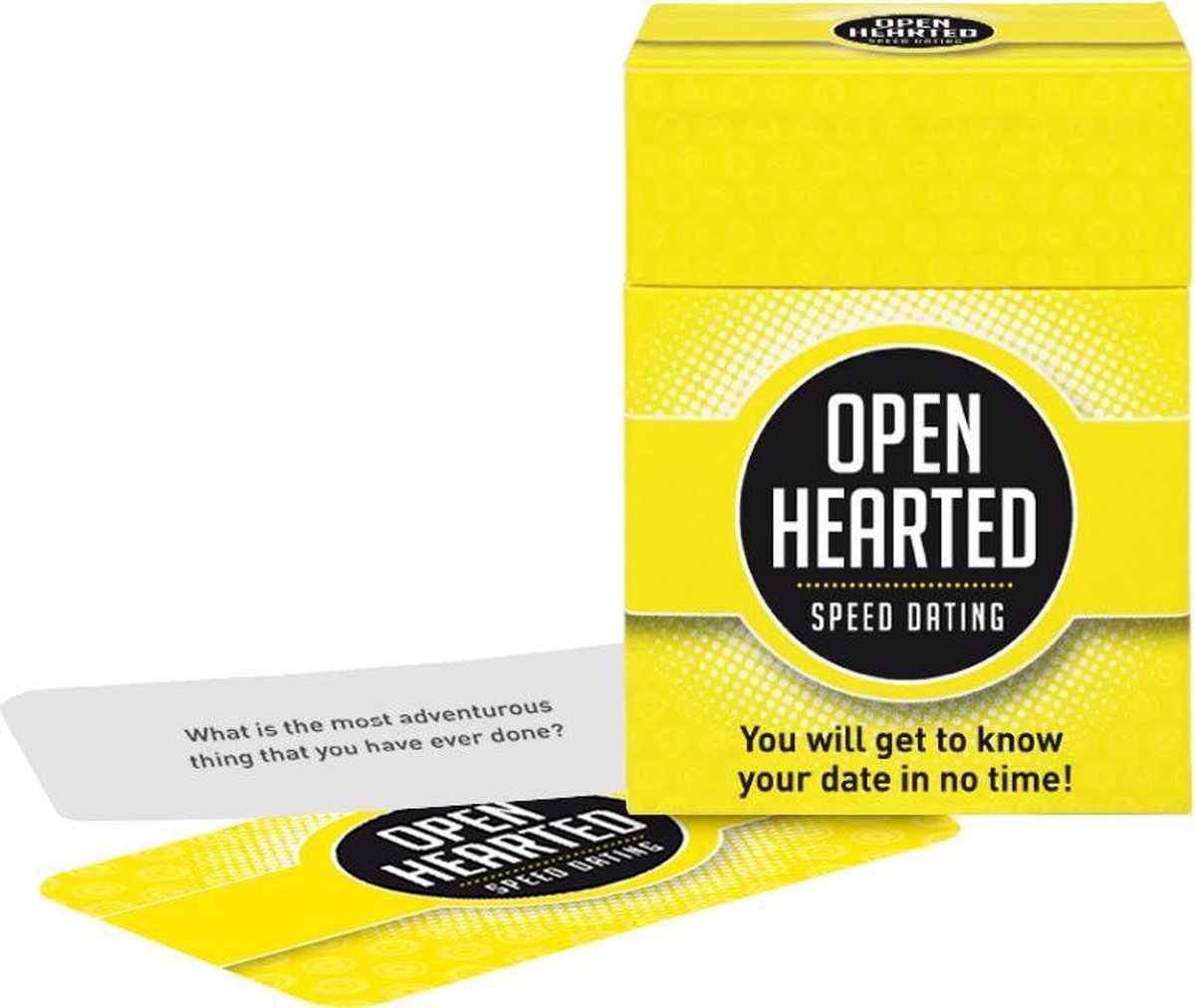 Openhearted Speed Dating - Engelstalige variant van Openhartig Dating - Gespreksstarter - Open Up!