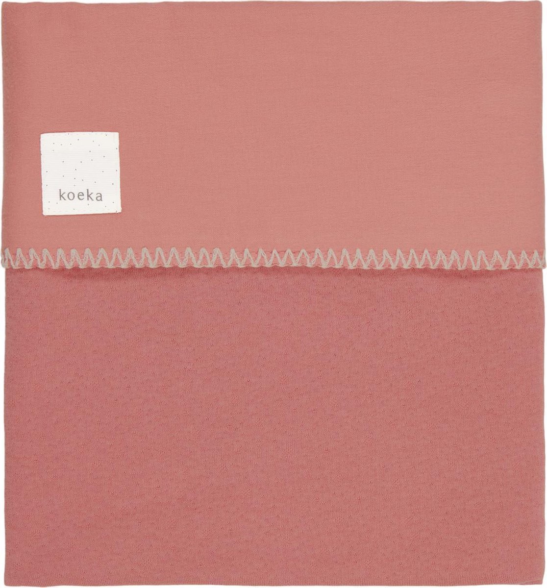 Koeka Wiegdeken Runa flanel  - brique - 75x100cm