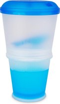 Muesli Cup To Go - Coupe Muesli avec cuillère - Avec liquide de congélation - Bleu