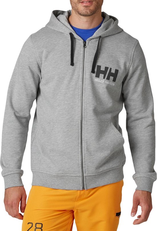 Helly Hansen Hh Logo Full Zip Up Sweats À Capuche Hommes Gris
