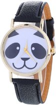 Panda Horloge - Zwart in een doosje