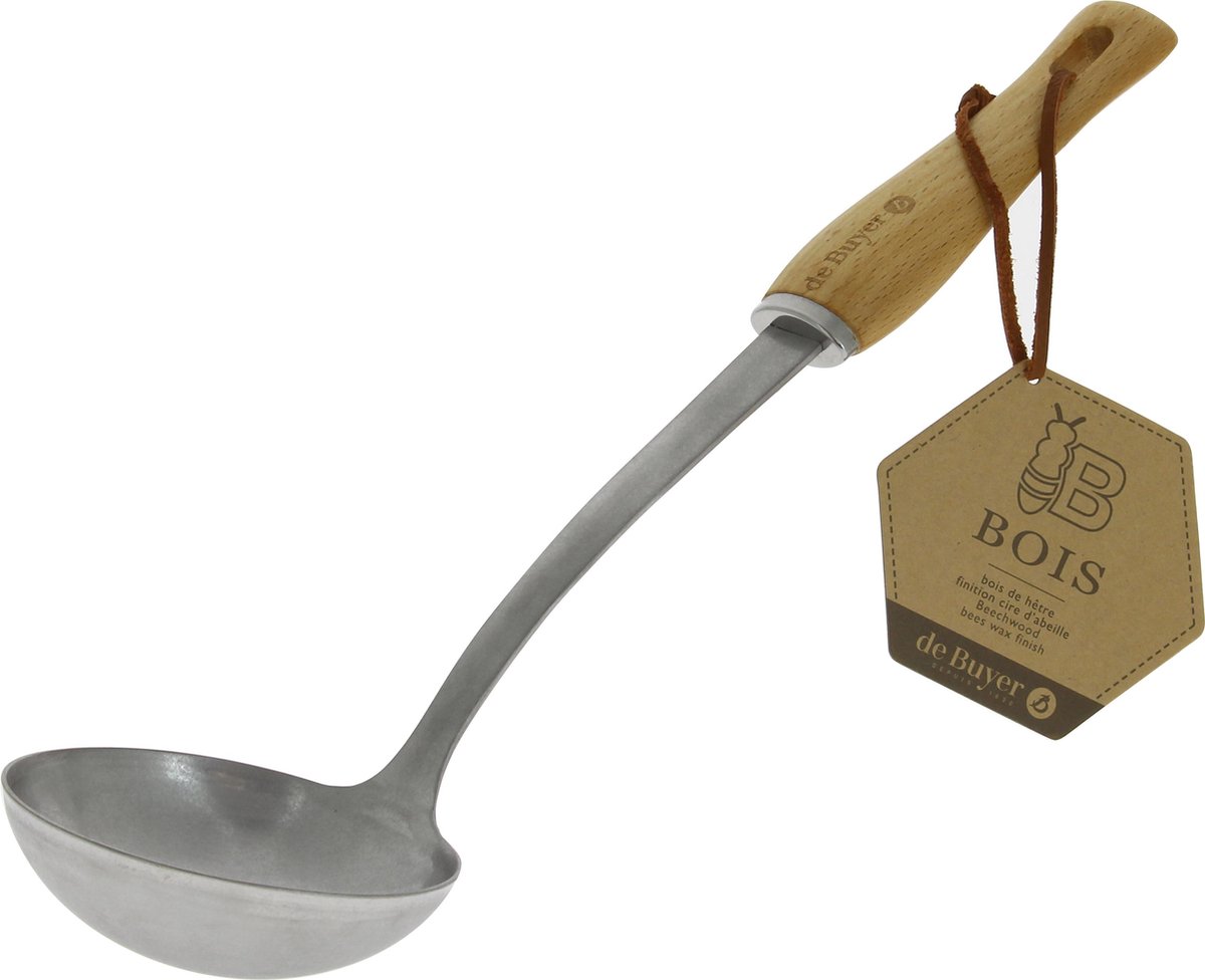 De Buyer B Bois Pollepel - 34cm - Hout - Rvs