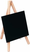 Mini krijtbord op ezel - Set van 2 stuks - tafel krijtbord - 15 x 13 - tableau noir sur chevalet en bois