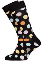 Happy Socks Big Dot Sokken - Zwart/Multi - Maat 41-46