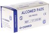 100x alcohol pads Doekjse - Alternatief handgel- Alcohol doekjes 100 stuks - desinfectie doekjes - Reinigingsdoekjes voor beeldscherm, tablets, brillen, handen