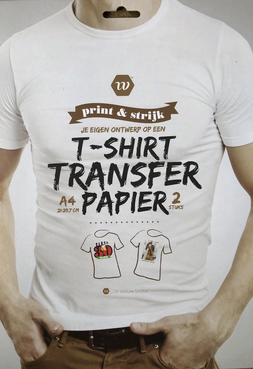 buik Majestueus Lelie T-shirt transfer papier - Transfer papier voor kleding/textiel | bol.com