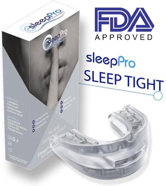 SleepPro Sleep Tight Snurkbeugel - Perfecte Grip | Makkelijkste oplossing om met snurken te stoppen | Anti Snurk beugel | Nooit meer snurken | Apneu | Mandibulair Repositie Apparaat - MRA | FDA Compliant | Al meer dan 20 jaar op de markt | Made in UK