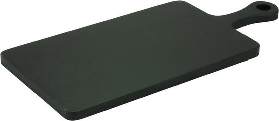 leg uit Kangoeroe Inhalen Houten serveerplank/snijplank zwart 43 cm - Decoratie snijplank - Broodplank  -... | bol.com