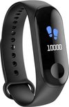 Stappenteller - Calorieënmeter - Hartslagmeter - Sport horloge - Bloeddrukmeter - Afstandmeter - Zwart - Smart Bracelet - IOS & Android - Voor Heren en Dames