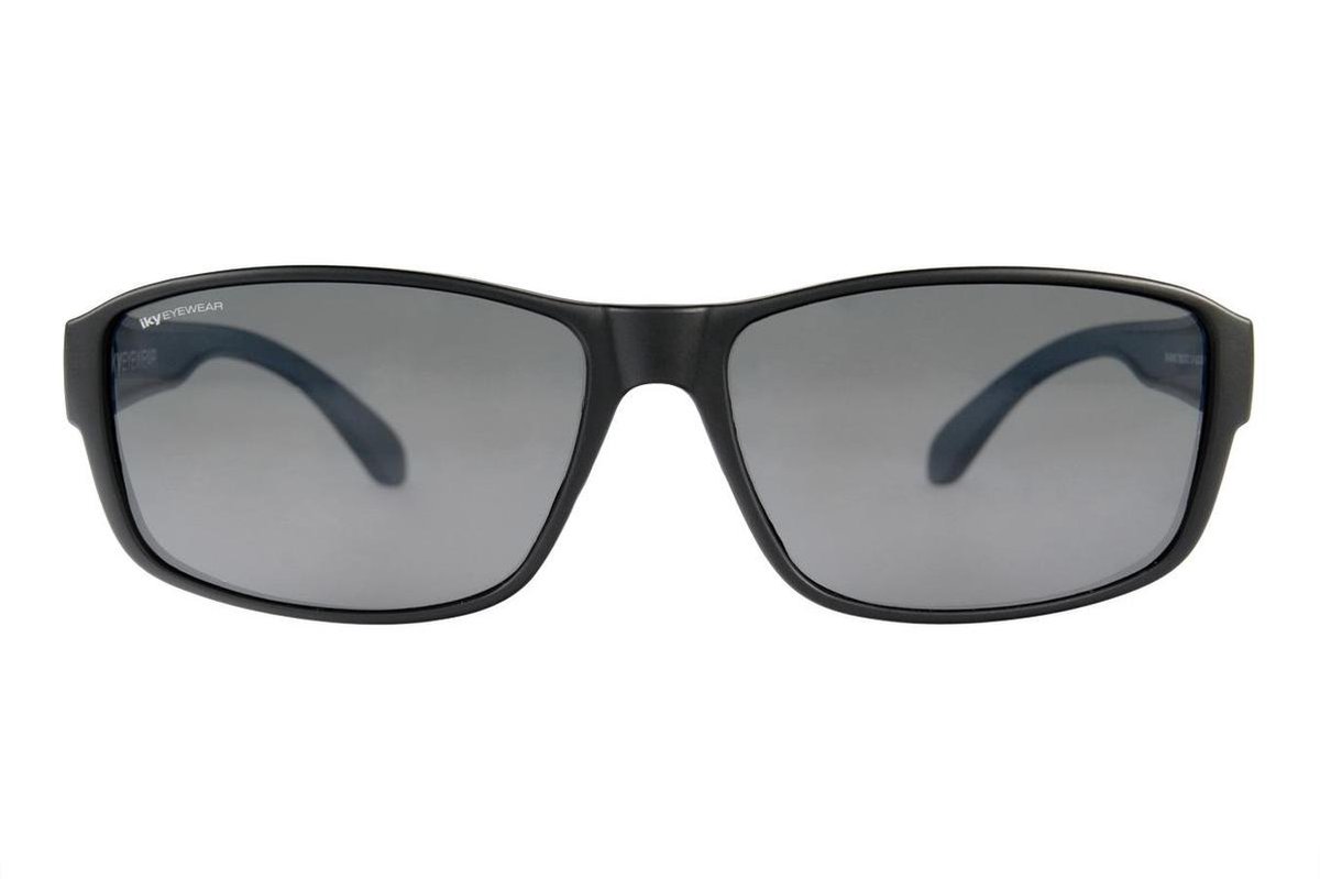 IKY EYEWEAR overzet zonnebril OB-0004C zwart/blauw solid