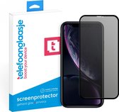 iPhone Xr Privacy Screenprotector - Volledig Dekkend - Gehard Glas