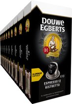 Bol.com Douwe Egberts Espresso Ristretto (12) - 10 x 10 Koffiecups aanbieding