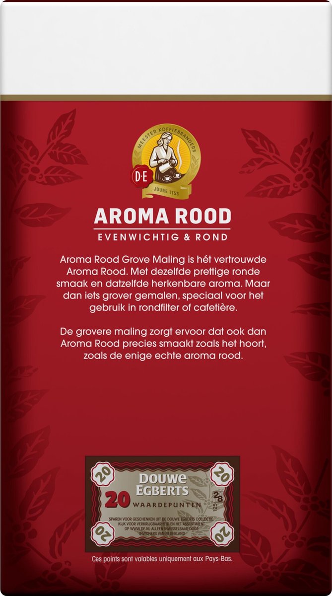 pijnlijk rivaal burgemeester Douwe Egberts Aroma Rood Grove Maling filterkoffie - 6 x 500 gram | bol.com
