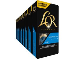 L'OR Espresso Decaffeinato Koffiecups - Intensiteit 6/12 - 10 x 10 capsules