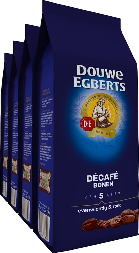 Douwe Egberts Décafé Koffiebonen - 4 x 500 gram - cafeïnevrij