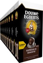 Bol.com Douwe Egberts Espresso Krachtig koffiecups - 10 x 10 cups aanbieding
