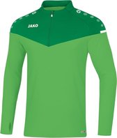 Jako Champ 2.0 Ziptop Kind Zacht Groen-Sport Groen Maat 140