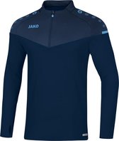 Jako Champ 2.0 Ziptop Kind Marine Blauw-Donker Blauw-Hemels Blauw Maat 152