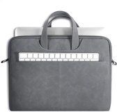 Laptoptas 15,6 inch - Laptophoes voor Laptop 15 inch of kleiner - Hoes / Sleeve - Grijs